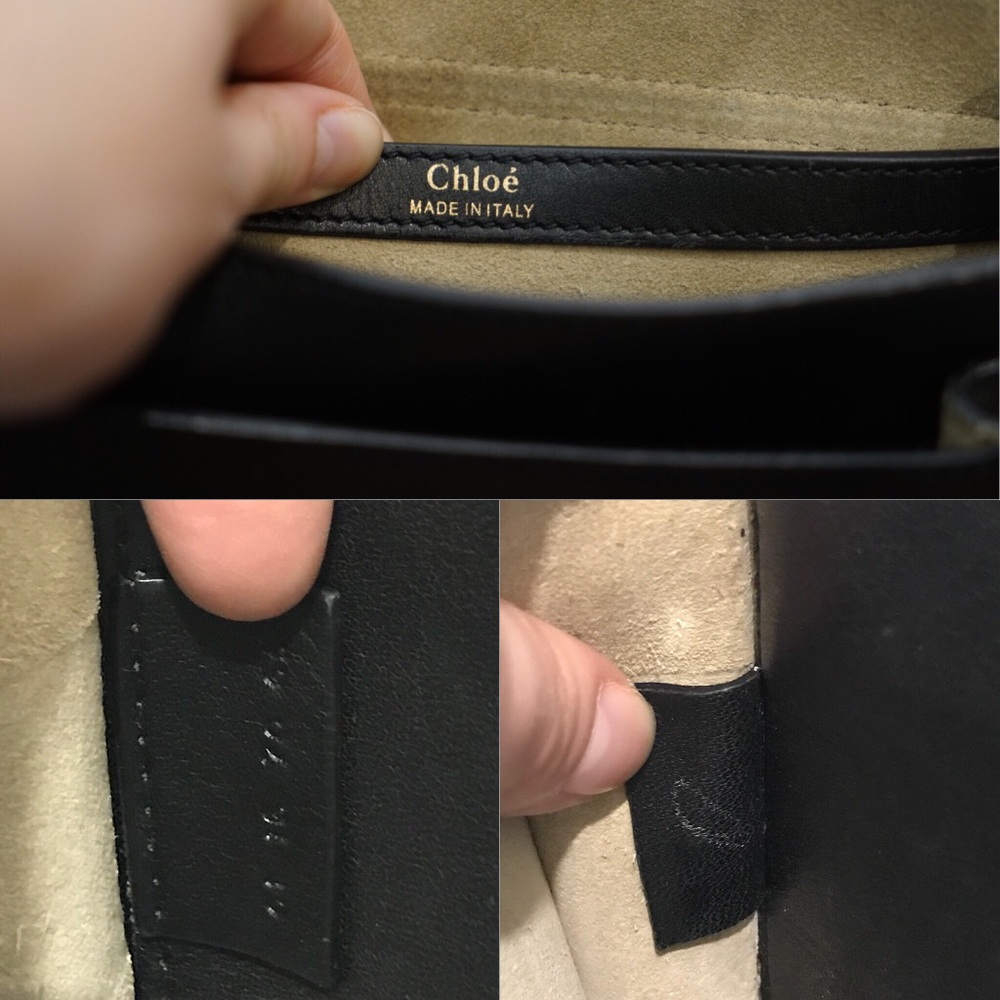 Chloe Hudson Calfskin Studded Black Crossbody Bag - Picture 4 of 8